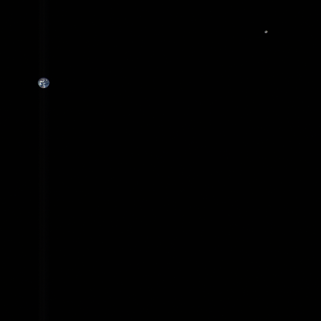 OSIRIS-REx Images Earth and the Moon in Color