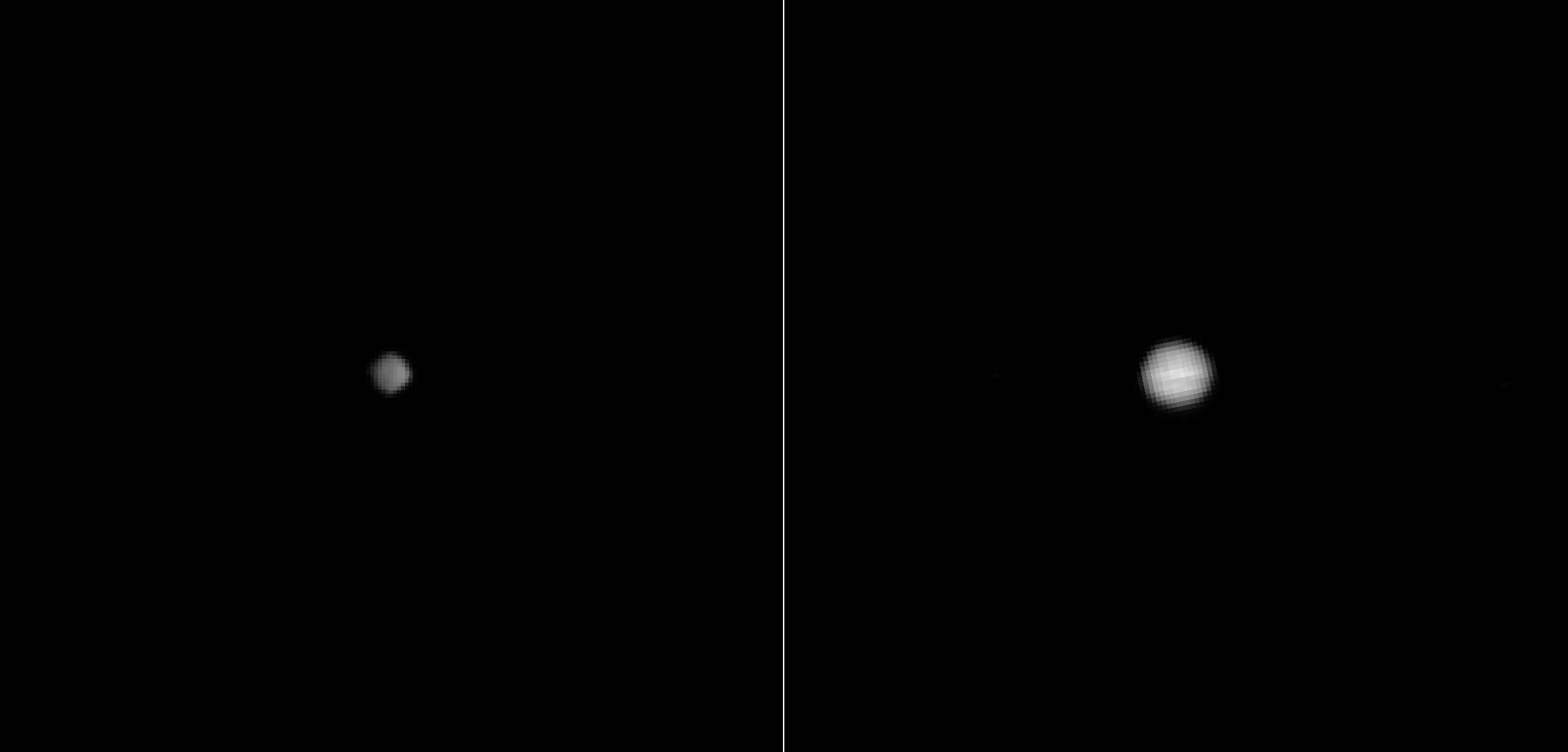 Asteroid Bennu and Jupiter as imaged by OSIRIS-REx