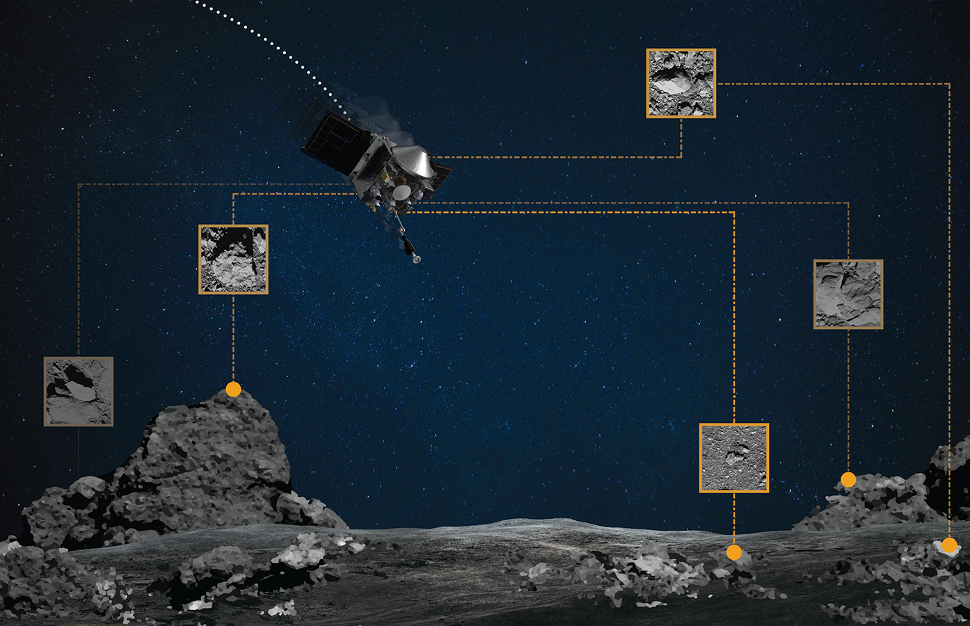 Bennu’s Boulders Shine as Beacons for NASA’s OSIRIS-REx